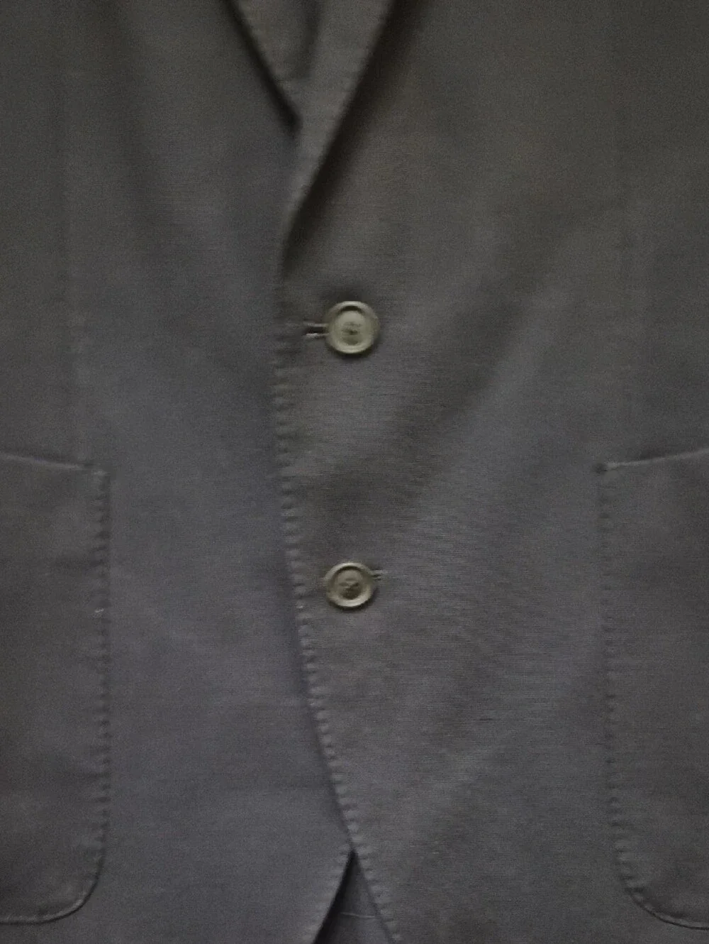 Boss Dark Navy Two-Button Sport Coat Size 46 S